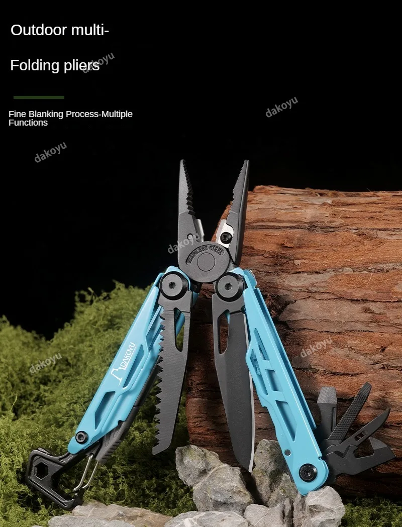 DAKOYU-Outil suisse multifonctionnel avec sifflet, pince d'extérieur, DKShadow disponible en plusieurs couleurs, équipement de camping extérieur