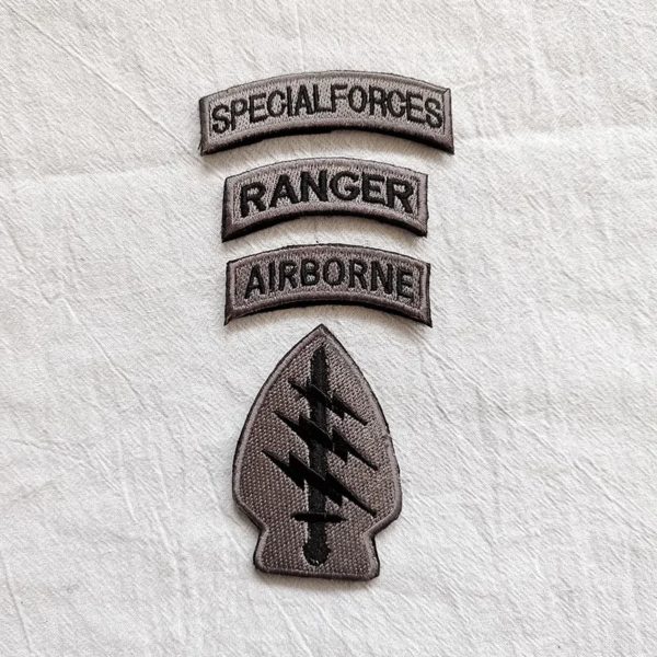 Ensemble d'insignes de moral des forces spéciales, patchs à boucle à crochet brodés, onglet US Feel Ranger, emblème militaire pour casque, patchs DulPatches – Image 5