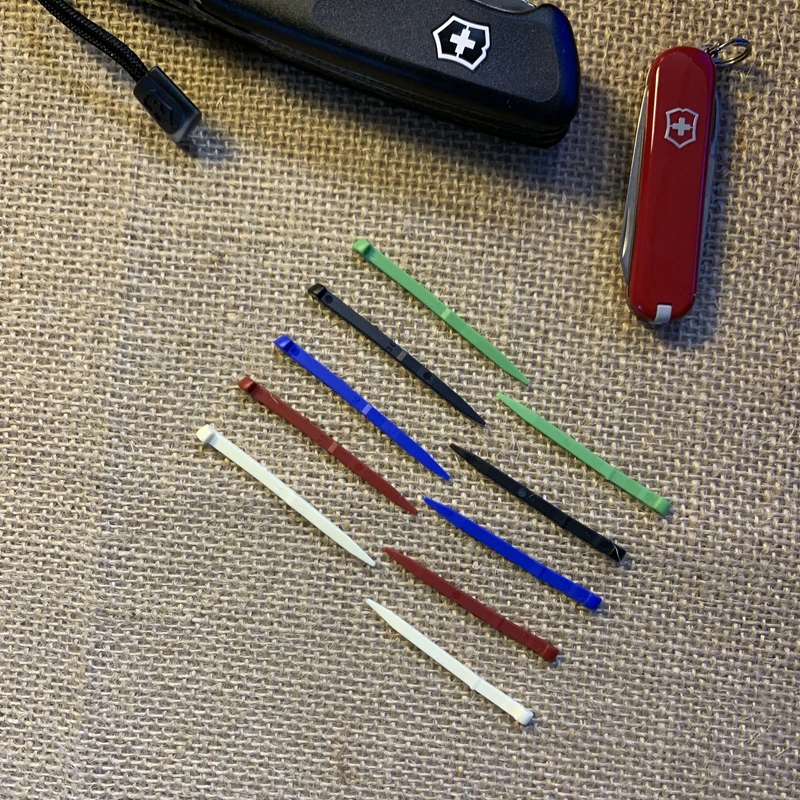 Cure-dents de rechange pour couteau suisse Victorinox, plusieurs couleurs, 1 pièce
