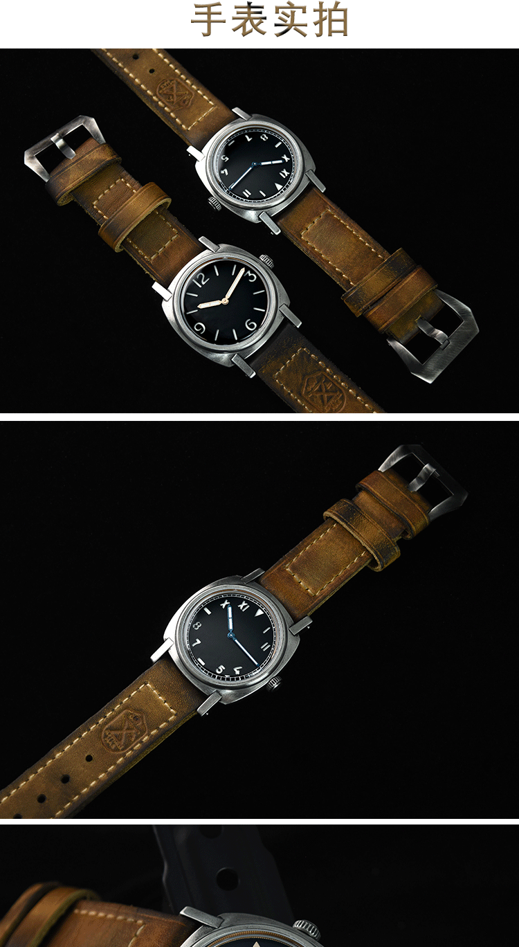 Montre Militaire Rétro à Quartz pour Homme, Zones Age Swiss 502, Mouvement Étanche, Super Lumineux, 200m