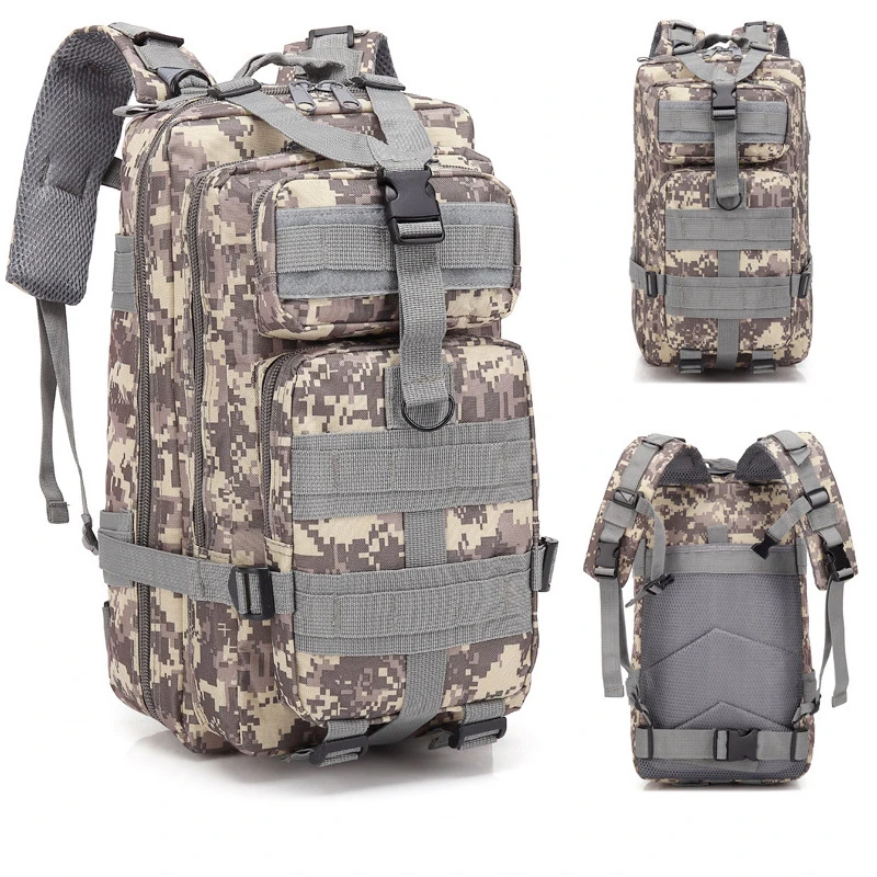 Sac à dos militaire en nylon pour hommes, sac de randonnée, équipement de camping étanche, pack de 3 pièces pour les voyages, la chasse, la pêche