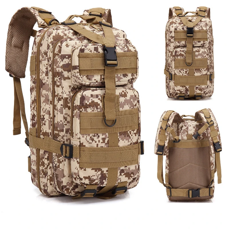 Sac à dos militaire en nylon pour hommes, sac de randonnée, équipement de camping étanche, pack de 3 pièces pour les voyages, la chasse, la pêche
