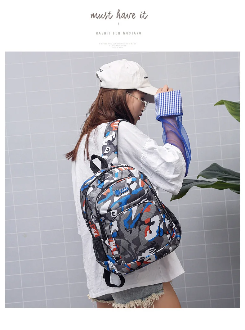Sac à dos de Camouflage pour hommes et enfants, pour voyage, école, militaire, Cool, pour adolescents, garçons et filles