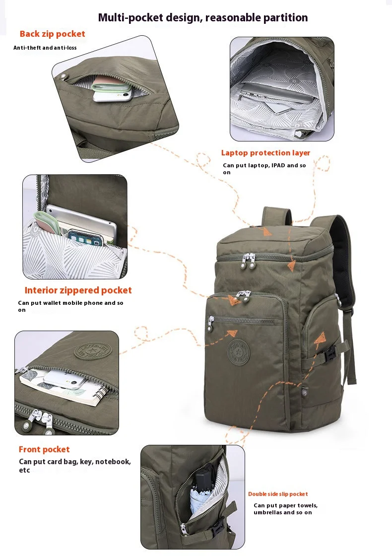 TEIncome OTE-Sac à dos de voyage étanche pour homme, grande capacité, sac d'escalade, sacs à dos de trekking, sports de plein air, randonnée, camping, chasse