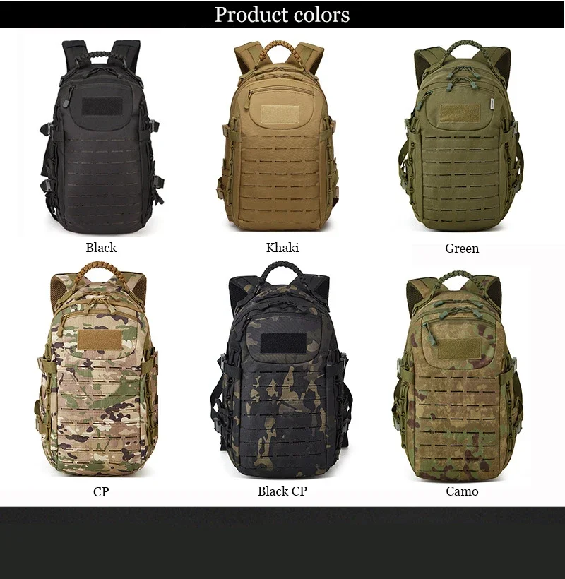 Sac à dos militaire étanche pour homme, sac à dos souple de l'armée, sac à dos Molle, sac de sport, extérieur, camping, chasse, trekking, grande capacité