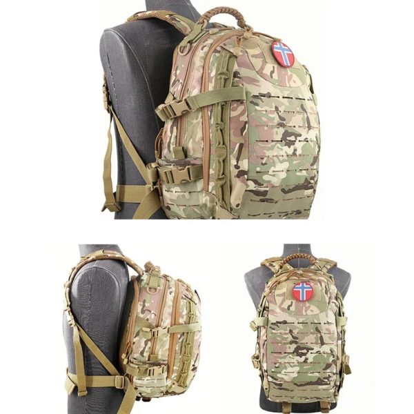 Sac à dos militaire étanche pour homme, sac à dos souple de l'armée, sac à dos Molle, sac de sport, extérieur, camping, chasse, trekking, grande capacité – Image 4