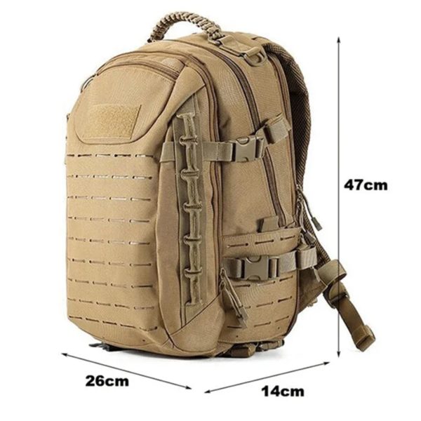 Sac à dos militaire étanche pour homme, sac à dos souple de l'armée, sac à dos Molle, sac de sport, extérieur, camping, chasse, trekking, grande capacité – Image 5