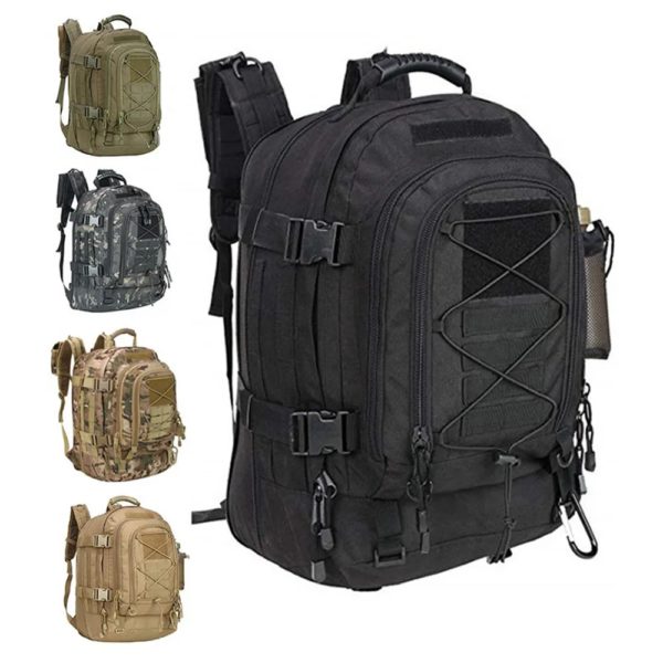 Sac à dos militaire Molle, sac à dos d'assaut de l'armée, sacs à dos de voyage en plein air, sacs à dos de randonnée, camping, chasse, zones Mochila, 60L