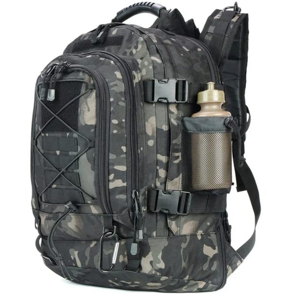 Sac à dos militaire Molle, sac à dos d'assaut de l'armée, sacs à dos de voyage en plein air, sacs à dos de randonnée, camping, chasse, zones Mochila, 60L – Image 6