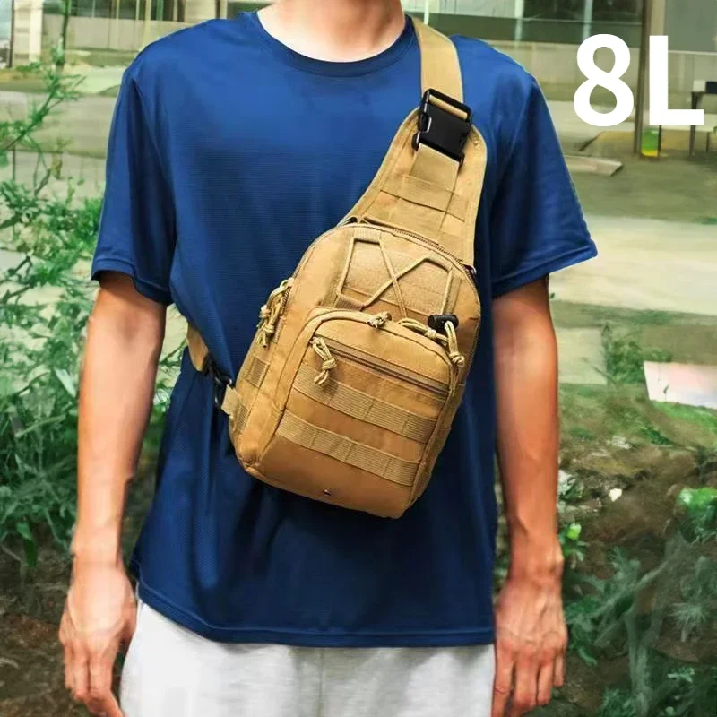 Sac à dos de sport militaire pour le transport quotidien, sac à dos extérieur, initié à la fronde, 8L, 15L