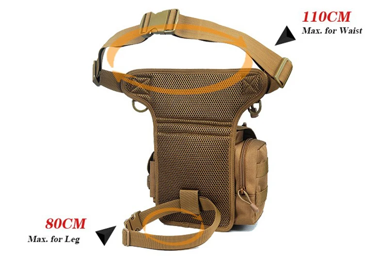 Poudres de cuisse utilitaires étanches, sac de jambe spécial, sac de taille de chasse, sports de plein air, armes de maintien, nouveau