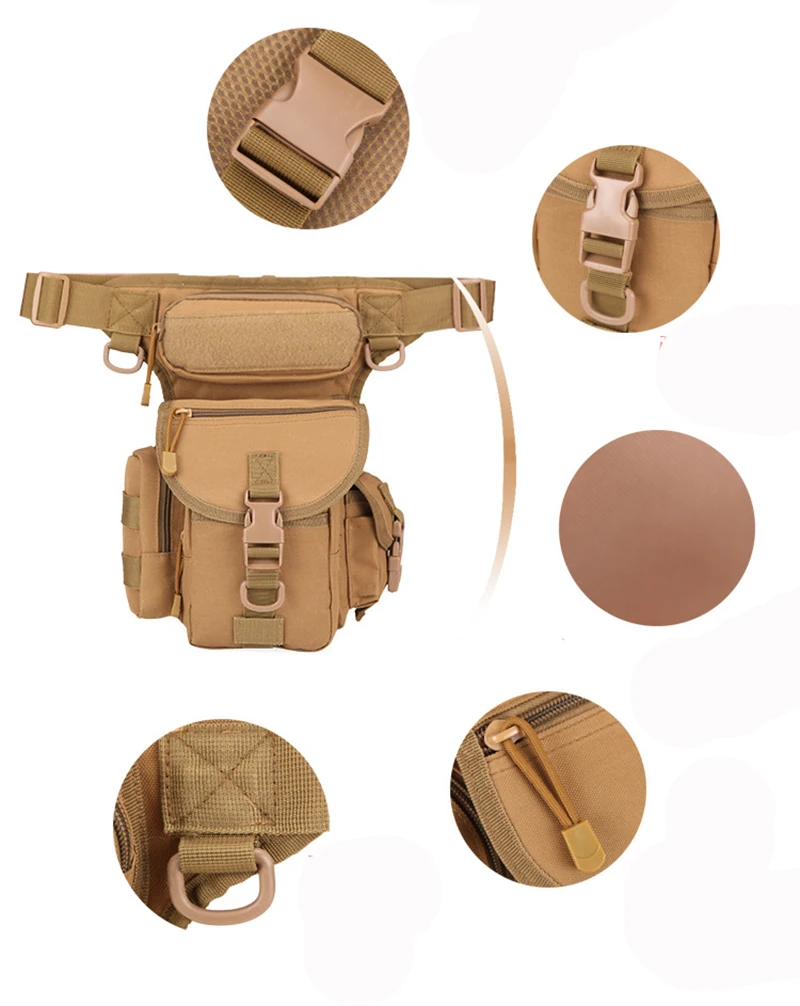 Poudres de cuisse utilitaires étanches, sac de jambe spécial, sac de taille de chasse, sports de plein air, armes de maintien, nouveau