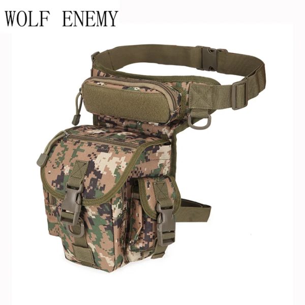 Poudres de cuisse utilitaires étanches, sac de jambe spécial, sac de taille de chasse, sports de plein air, armes de maintien, nouveau – Image 3