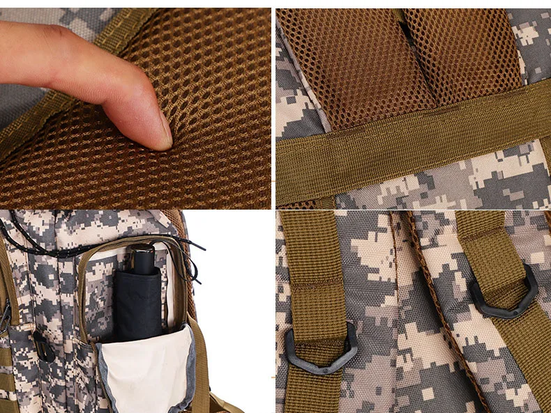 CamSolomon-Sac à dos militaire extérieur étanche pour homme, sac de voyage, sac de randonnée, grand, capacité de 80L