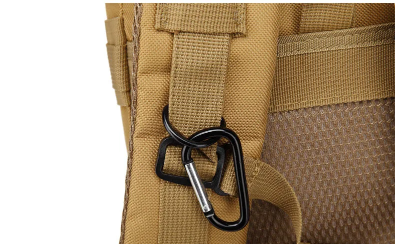 Sac à dos DulBackpack CamSolomon pour homme et femme, sac à dos 3P, noir, chirurgie tionné, extérieur, cyclisme, randonnée, chasse, sport, armée, 50L, 30L