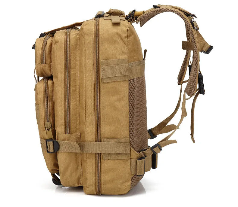 Sac à dos DulBackpack CamSolomon pour homme et femme, sac à dos 3P, noir, chirurgie tionné, extérieur, cyclisme, randonnée, chasse, sport, armée, 50L, 30L
