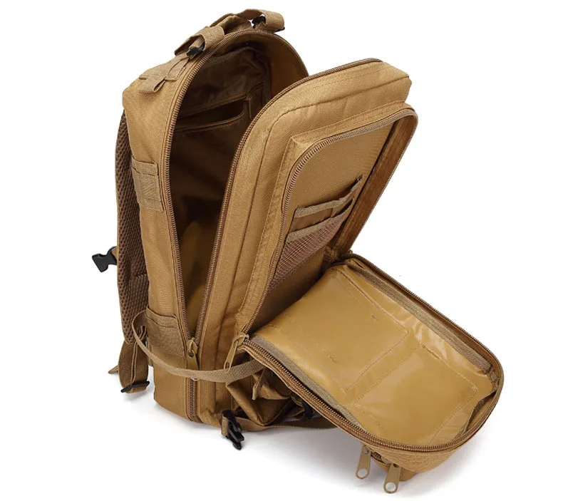 Sac à dos DulBackpack CamSolomon pour homme et femme, sac à dos 3P, noir, chirurgie tionné, extérieur, cyclisme, randonnée, chasse, sport, armée, 50L, 30L