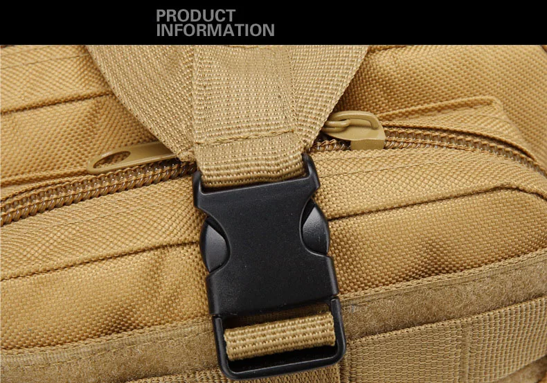 Sac à dos DulBackpack CamSolomon pour homme et femme, sac à dos 3P, noir, chirurgie tionné, extérieur, cyclisme, randonnée, chasse, sport, armée, 50L, 30L