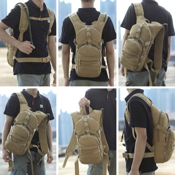 Sac à dos à eau léger, sac à dos de survie chameau, randonnée, hydratation, poudres militaires, camping, vélo, sac à dos de jour – Image 6