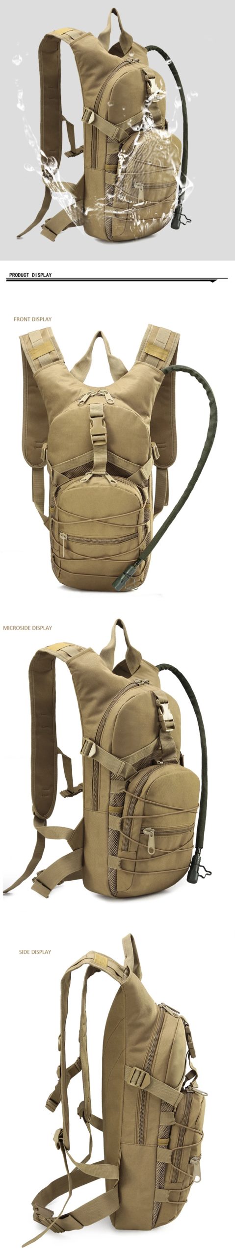 Sac à dos à eau léger, sac à dos de survie chameau, randonnée, hydratation, poudres militaires, camping, vélo, sac à dos de jour