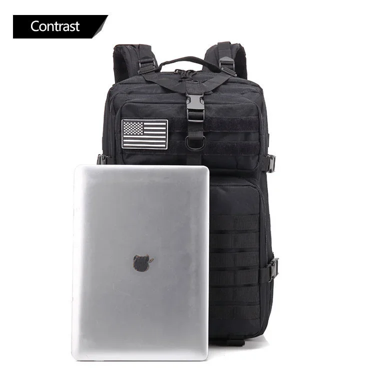 QT & QY-Sacs à dos de voyage pour hommes, sacs de survie en plein air, pack d'assaut 3P, pack EDC Molle, randonnée, trekking, sac de chasse, 30 L, 50L QT & QY-Sacs à dos de voyage pour hommes, sacs de survie en plein air, pack d'assaut 3P, pack EDC Molle, randonnée, trekking, sac de chasse, 30 L, 50L