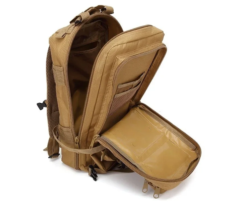 QT & QY-Sacs à dos de voyage pour hommes, sacs de survie en plein air, pack d'assaut 3P, pack EDC Molle, randonnée, trekking, sac de chasse, 30 L, 50L