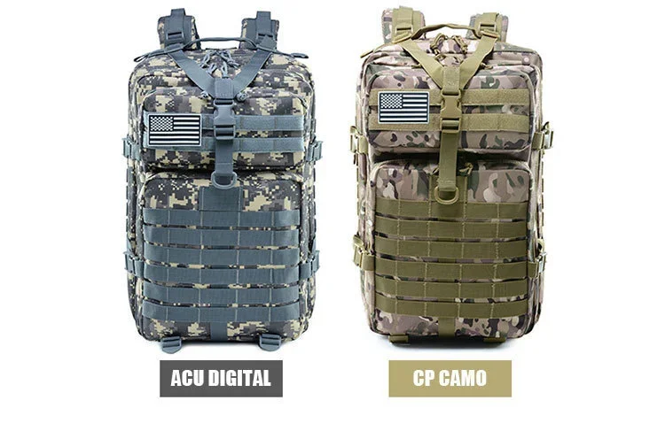 QT & QY-Sacs à dos de voyage pour hommes, sacs de survie en plein air, pack d'assaut 3P, pack EDC Molle, randonnée, trekking, sac de chasse, 30 L, 50L QT & QY-Sacs à dos de voyage pour hommes, sacs de survie en plein air, pack d'assaut 3P, pack EDC Molle, randonnée, trekking, sac de chasse, 30 L, 50L