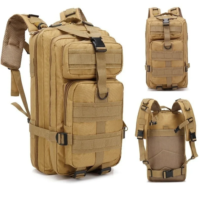 QT & QY-Sacs à dos de voyage pour hommes, sacs de survie en plein air, pack d'assaut 3P, pack EDC Molle, randonnée, trekking, sac de chasse, 30 L, 50L