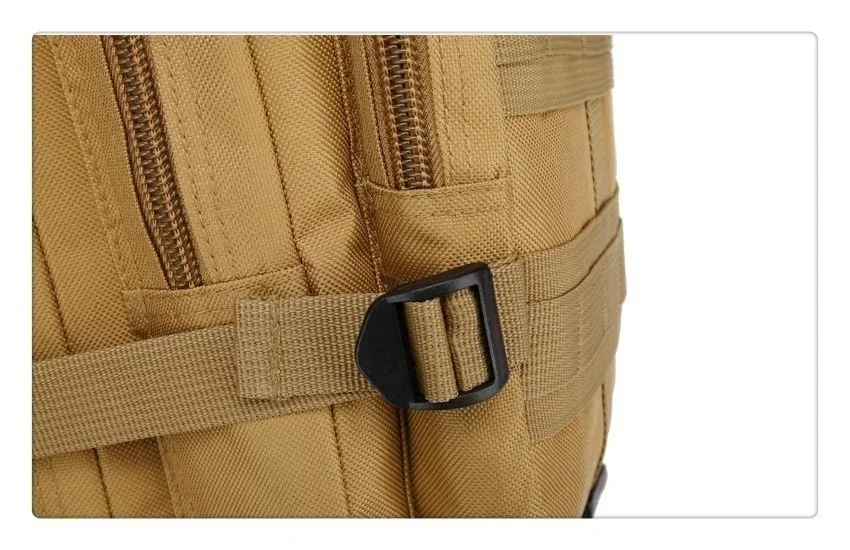 QT & QY-Sacs à dos de voyage pour hommes, sacs de survie en plein air, pack d'assaut 3P, pack EDC Molle, randonnée, trekking, sac de chasse, 30 L, 50L