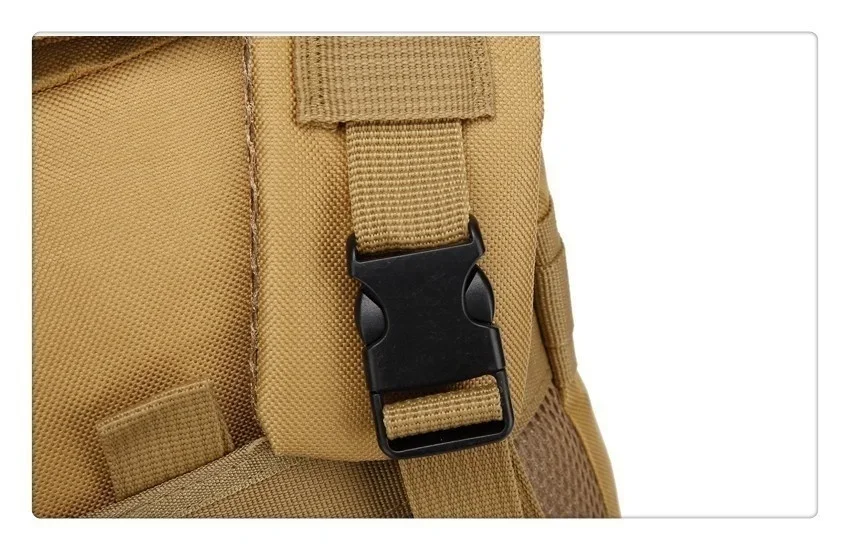 QT & QY-Sacs à dos de voyage pour hommes, sacs de survie en plein air, pack d'assaut 3P, pack EDC Molle, randonnée, trekking, sac de chasse, 30 L, 50L