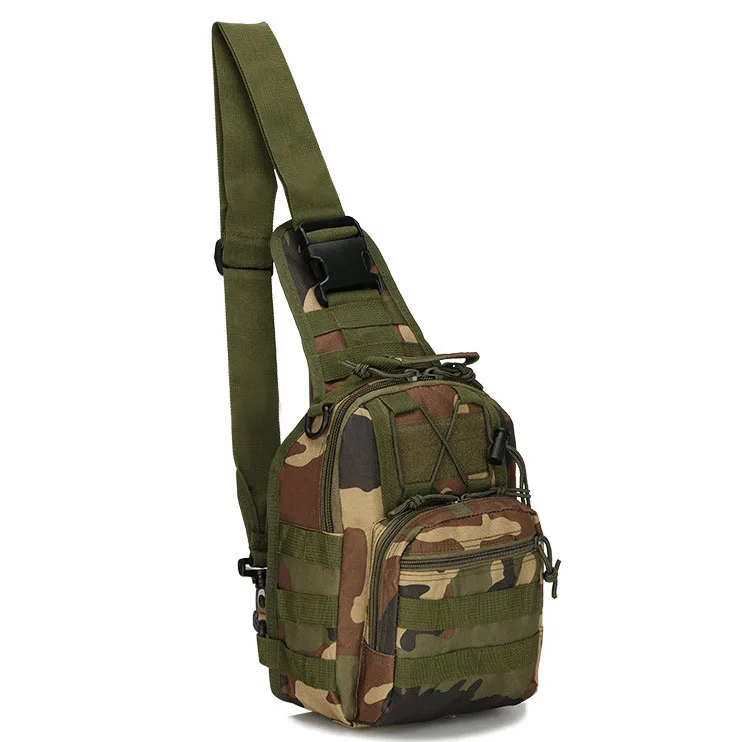 Sacs DulChest extérieurs pour hommes, petit sac de poitrine, sac de messager portable, sac initié au cyclisme, armée CamSolomon, escalade, 600D Wate