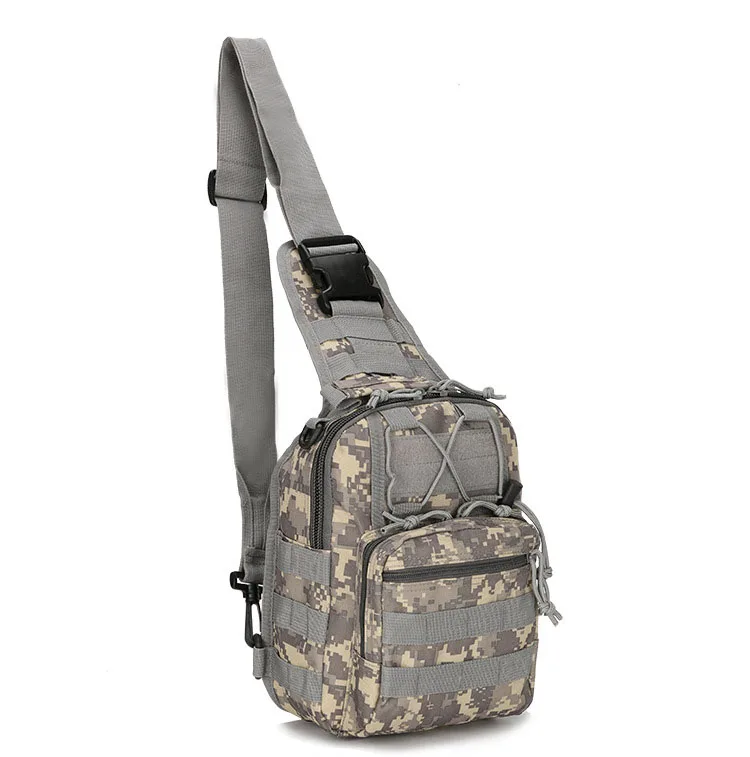 Sacs DulChest extérieurs pour hommes, petit sac de poitrine, sac de messager portable, sac initié au cyclisme, armée CamSolomon, escalade, 600D Wate