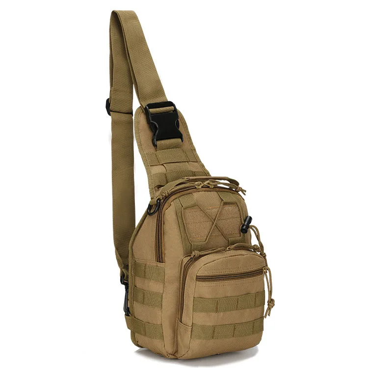 Sacs DulChest extérieurs pour hommes, petit sac de poitrine, sac de messager portable, sac initié au cyclisme, armée CamSolomon, escalade, 600D Wate