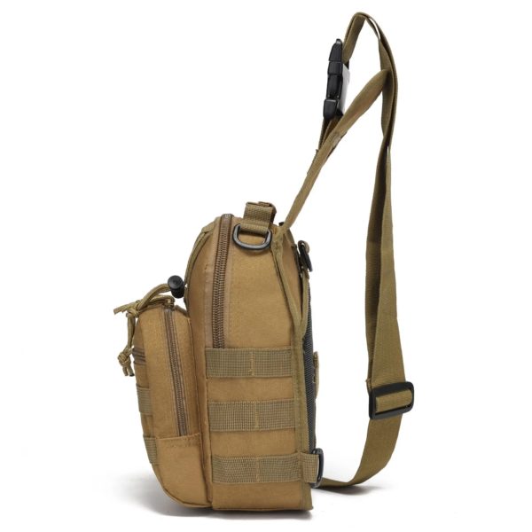 Sacs DulChest extérieurs pour hommes, petit sac de poitrine, sac de messager portable, sac initié au cyclisme, armée CamSolomon, escalade, 600D Wate – Image 6