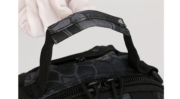 Sacs DulChest extérieurs pour hommes, petit sac de poitrine, sac de messager portable, sac initié au cyclisme, armée CamSolomon, escalade, 600D Wate