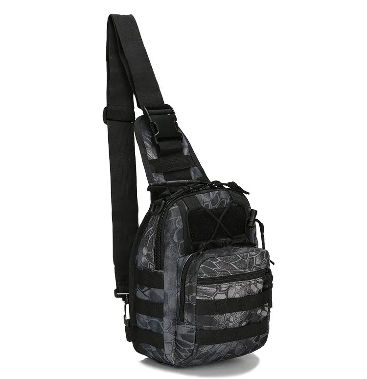 Sacs DulChest extérieurs pour hommes, petit sac de poitrine, sac de messager portable, sac initié au cyclisme, armée CamSolomon, escalade, 600D Wate