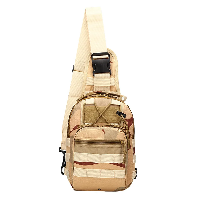Sacs DulChest extérieurs pour hommes, petit sac de poitrine, sac de messager portable, sac initié au cyclisme, armée CamSolomon, escalade, 600D Wate