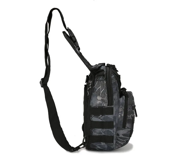 Sacs DulChest extérieurs pour hommes, petit sac de poitrine, sac de messager portable, sac initié au cyclisme, armée CamSolomon, escalade, 600D Wate