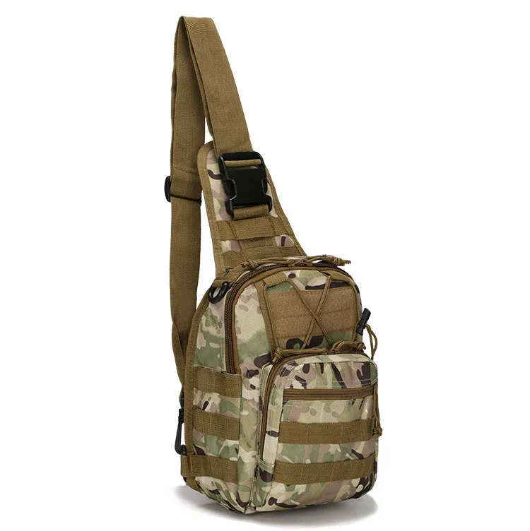 Sacs DulChest extérieurs pour hommes, petit sac de poitrine, sac de messager portable, sac initié au cyclisme, armée CamSolomon, escalade, 600D Wate