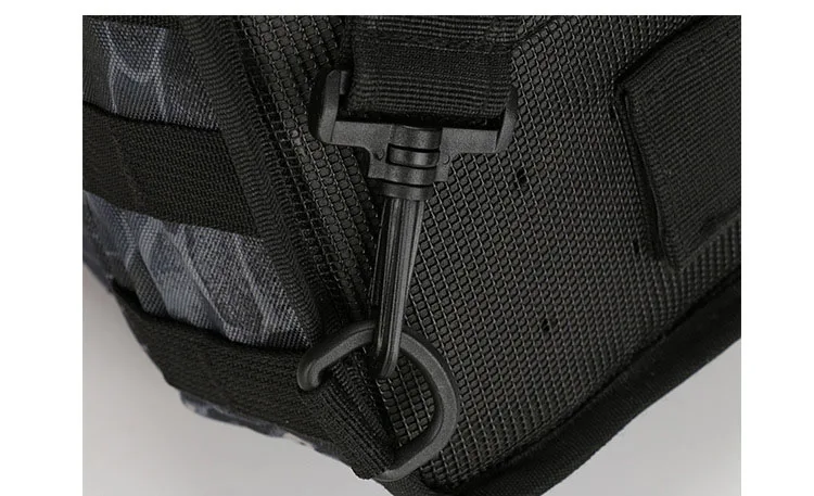 Sacs DulChest extérieurs pour hommes, petit sac de poitrine, sac de messager portable, sac initié au cyclisme, armée CamSolomon, escalade, 600D Wate