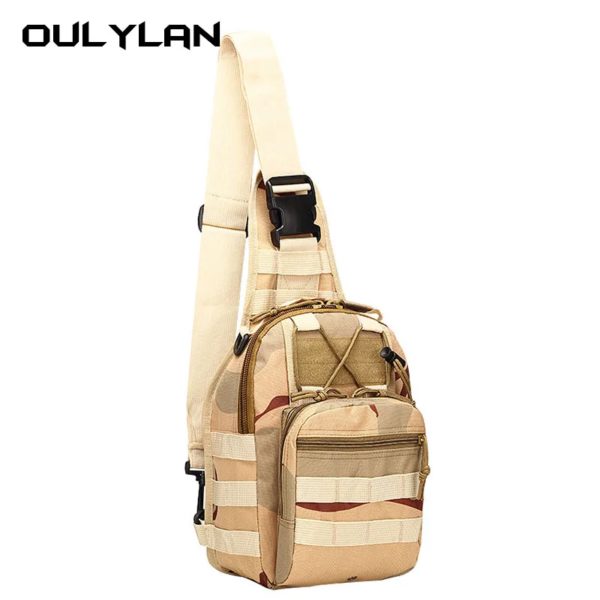 Sacs DulChest extérieurs pour hommes, petit sac de poitrine, sac de messager portable, sac initié au cyclisme, armée CamSolomon, escalade, 600D Wate