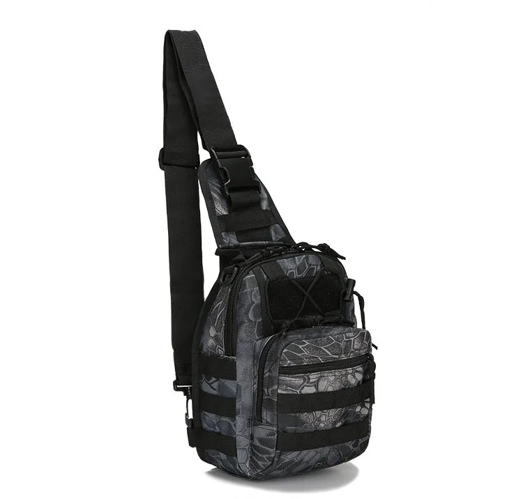 Sacs DulChest extérieurs pour hommes, petit sac de poitrine, sac de messager portable, sac initié au cyclisme, armée CamSolomon, escalade, 600D Wate