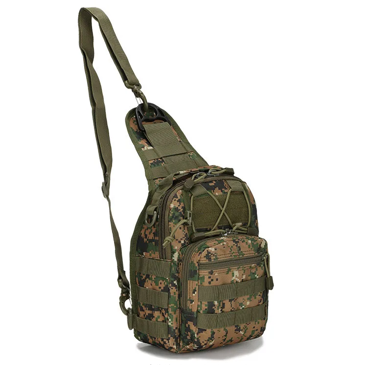 Sacs DulChest extérieurs pour hommes, petit sac de poitrine, sac de messager portable, sac initié au cyclisme, armée CamSolomon, escalade, 600D Wate