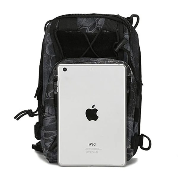 Sacs DulChest extérieurs pour hommes, petit sac de poitrine, sac de messager portable, sac initié au cyclisme, armée CamSolomon, escalade, 600D Wate – Image 5