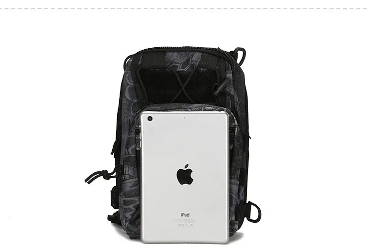 Sacs DulChest extérieurs pour hommes, petit sac de poitrine, sac de messager portable, sac initié au cyclisme, armée CamSolomon, escalade, 600D Wate