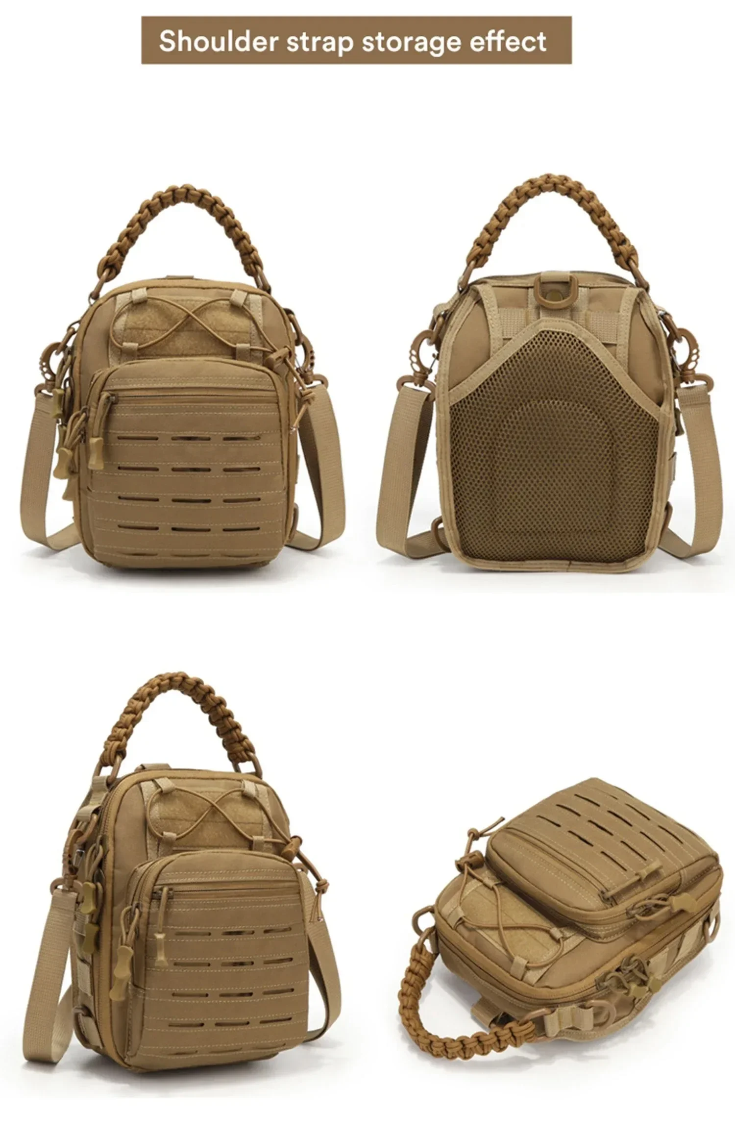 Sac à dos militaire étanche pour homme, sac à dos souple de l'armée, sac à dos Molle, sac de sport, extérieur, camping, chasse, trekking, grande capacité