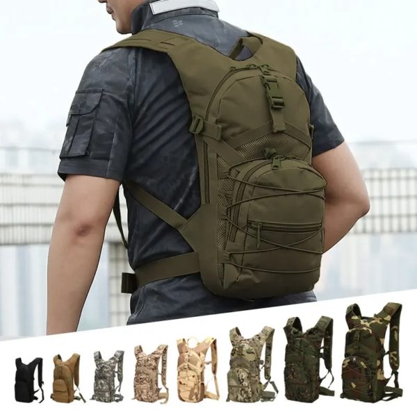 Sac à dos étanche Oxford 800D unisexe, 18L, pour homme, sacoche militaire pour sports de plein air, cyclisme, voyage, escalade et camping