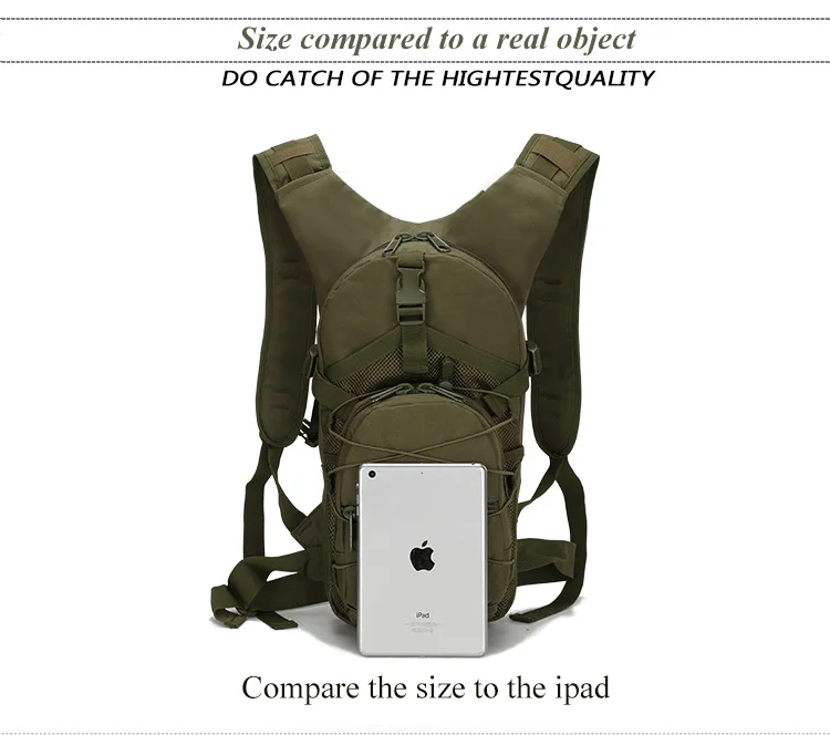 Sac à dos étanche Oxford 800D unisexe, 18L, pour homme, sacoche militaire pour sports de plein air, cyclisme, voyage, escalade et camping