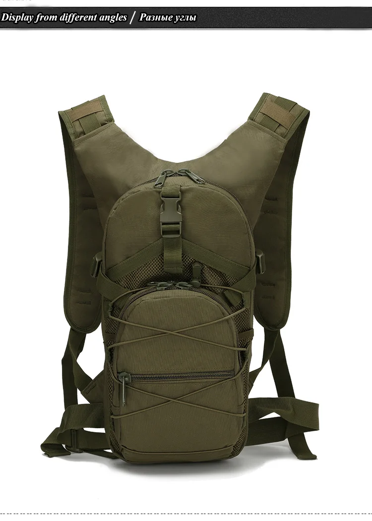 Sac à dos étanche Oxford 800D unisexe, 18L, pour homme, sacoche militaire pour sports de plein air, cyclisme, voyage, escalade et camping
