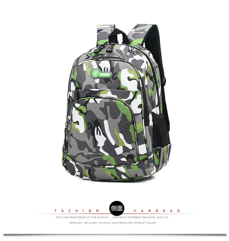 CamSolomon-Sac à Dos de Voyage pour Homme et Enfant, Cartable d'École Militaire Cool pour Adolescent Garçon et Fille, Notification Mochila